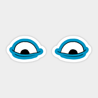 Cartoon Eyes - Sunken Eyeballs Face Sticker